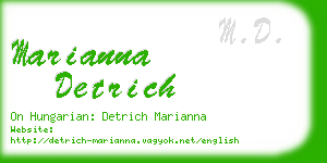 marianna detrich business card